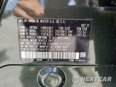 Zdjęcie 14 z 15 samochodu: 2017 HONDA HR-V LX VIN:3CZRU5H34HG701021 - miniatura