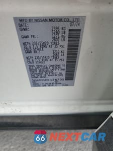 Zdjęcie 13 z 14 samochodu: 2024 NISSAN MURANO PLATINUM VIN:5N1AZ2DS1RC126795 - miniatura