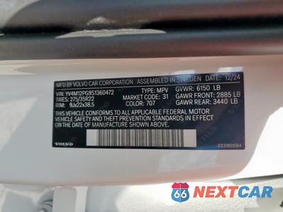 Zdjęcie 13 z 15 samochodu: 2025 VOLVO XC90 ULTRA VIN:YV4M12PG9S1360472 - miniatura