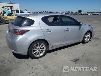 Trzecie zdjęcie samochodu z tyłu: 2012 LEXUS CT 200 VIN:JTHKD5BH6C2066427 - miniatura