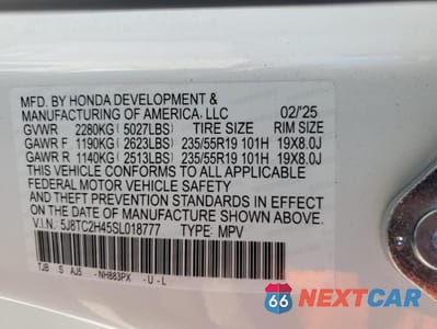 Zdjęcie 14 z 14 samochodu: 2025 ACURA RDX VIN:5J8TC2H45SL018777 - miniatura