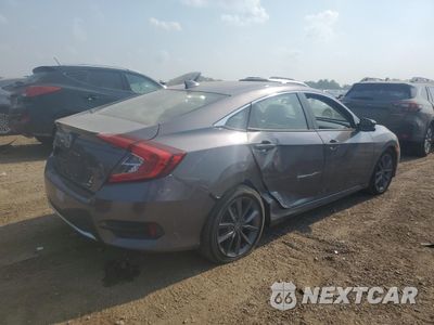 Trzecie zdjęcie samochodu z tyłu: 2019 HONDA CIVIC EX VIN:JHMFC1F30KX010805 - miniatura