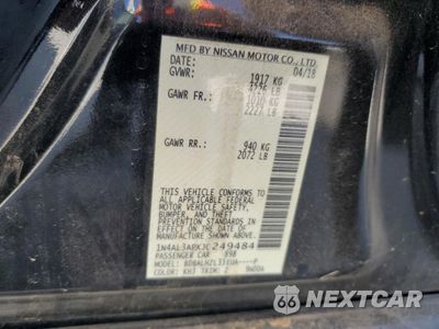 Zdjęcie 13 z 13 samochodu: 2018 NISSAN ALTIMA 2.5 VIN:1N4AL3APXJC249484 - miniatura