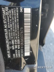Zdjęcie 12 z 12 samochodu: 2003 MERCEDES-BENZ C 240 VIN:WDBRF61J83A507676 - miniatura