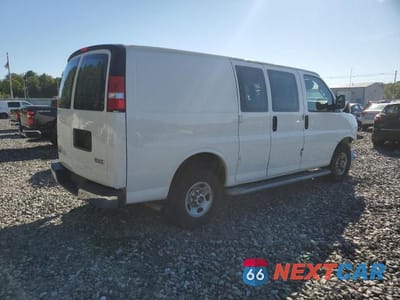 Trzecie zdjęcie samochodu z tyłu: 2023 GMC SAVANA G2500 VIN:1GTW7AFPXP1216314 - miniatura