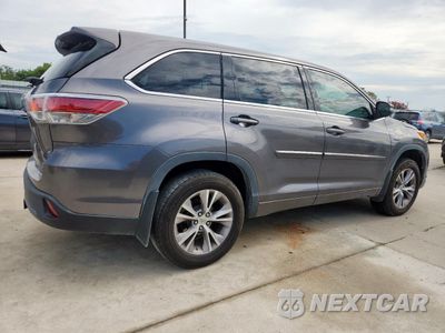 Trzecie zdjęcie samochodu z tyłu: 2014 TOYOTA HIGHLANDER LE VIN:5TDZKRFH1ES005702 - miniatura