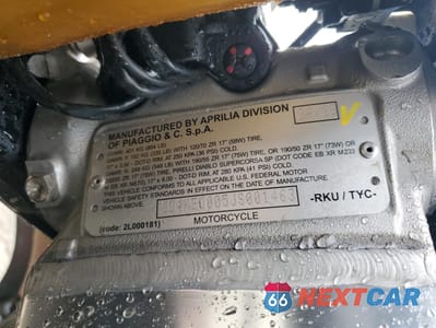 Zdjęcie 9 z 11 samochodu: 2018 APRILIA RSV4 VIN:ZD4KEU005JS001463 - miniatura