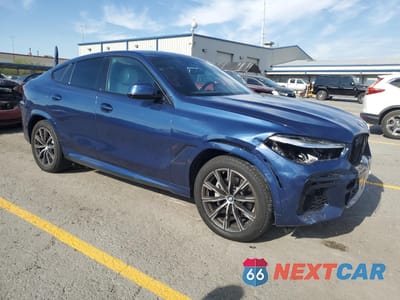 Czwarte zdjęcie samochodu z boku: 2023 BMW X6 XDRIVE40I VIN:5UXCY6C0XP9R65232 - miniatura