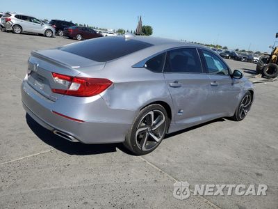 Trzecie zdjęcie samochodu z tyłu: 2018 HONDA ACCORD SPORT VIN:1HGCV1F39JA189721 - miniatura