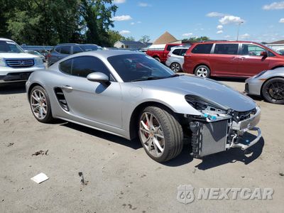Czwarte zdjęcie samochodu z boku: 2018 PORSCHE CAYMAN VIN:WP0AA2A81JK261774 - miniatura