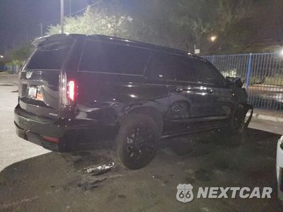 Trzecie zdjęcie samochodu z tyłu: 2021 CADILLAC ESCALADE ESV SPORT PLATINUM VIN:1GYS4RKT6MR286862 - miniatura