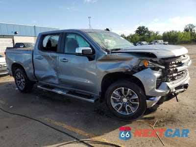 Czwarte zdjęcie samochodu z boku: 2025 CHEVROLET SILVERADO K1500 LT-L VIN:1GCPKKEK4SZ180614 - miniatura