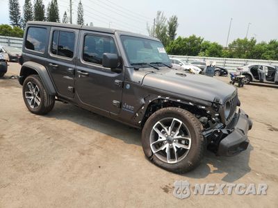 Czwarte zdjęcie samochodu z boku: 2025 JEEP WRANGLER SPORT 4XE VIN:1C4RJXN61SW591255 - miniatura