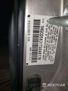 Zdjęcie 12 z 12 samochodu: 1996 HONDA ACCORD LX VIN:1HGCD5631TA046176 - miniatura