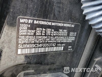 Zdjęcie 13 z 15 samochodu: 2015 BMW X3 XDRIVE28I VIN:5UXWX9C54F0D53742 - miniatura