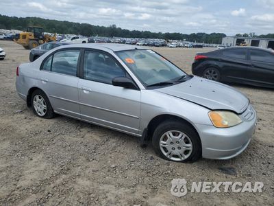 Czwarte zdjęcie samochodu z boku: 2002 HONDA CIVIC LX VIN:1HGES15562L048163 - miniatura