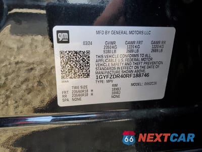 Zdjęcie 12 z 13 samochodu: 2024 CADILLAC XT4 PREMIUM LUXURY VIN:1GYFZDR40RF188746 - miniatura