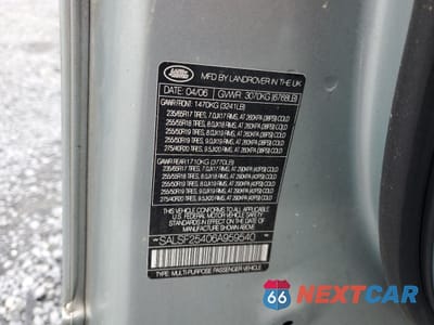 Zdjęcie 13 z 15 samochodu: 2006 LAND ROVER RANGE ROVER SPORT HSE VIN:SALSF25406A959540 - miniatura