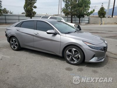 Czwarte zdjęcie samochodu z boku: 2021 HYUNDAI ELANTRA LIMITED VIN:KMHLP4AGXMU118496 - miniatura