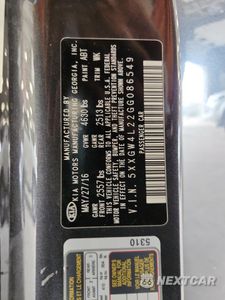 Zdjęcie 12 z 12 samochodu: 2016 KIA OPTIMA SX VIN:5XXGW4L22GG086549 - miniatura