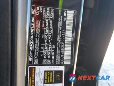 Zdjęcie 14 z 14 samochodu: 2019 MERCEDES-BENZ GLS 450 4MATIC VIN:4JGDF6EE3KB229136 - miniatura