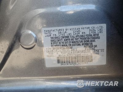 Zdjęcie 12 z 12 samochodu: 2019 NISSAN VERSA S VIN:3N1CN7AP2KL805297 - miniatura