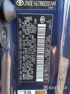Zdjęcie 12 z 12 samochodu: 2008 TOYOTA SCION TC VIN:JTKDE167380220749 - miniatura