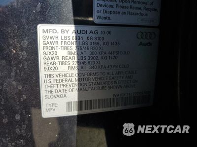 Zdjęcie 13 z 13 samochodu: 2007 AUDI Q7 3.6 QUATTRO PREMIUM VIN:WA1BY74L27D057926 - miniatura