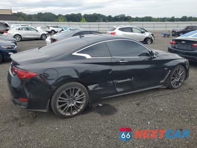 Trzecie zdjęcie samochodu z tyłu: 2017 INFINITI Q60 PREMIUM VIN:JN1EV7EL4HM553616 - miniatura