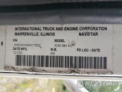 Zdjęcie 10 z 10 samochodu: 2010 INTERNATIONAL 9200I - TRUCKS VIN:3HSCDAHN6AN179202 - miniatura