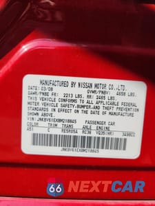 Zdjęcie 12 z 14 samochodu: 2008 INFINITI G35 VIN:JNKBV61EX8M218845 - miniatura