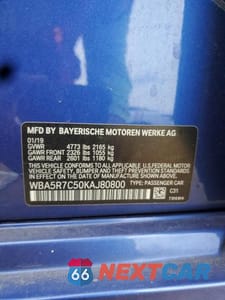 Zdjęcie 13 z 13 samochodu: 2019 BMW 330XI VIN:WBA5R7C50KAJ80800 - miniatura