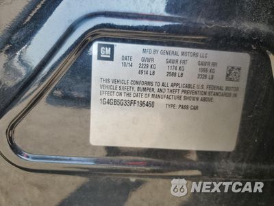 Zdjęcie 12 z 14 samochodu: 2015 BUICK LACROSSE VIN:1G4GB5G33FF196460 - miniatura