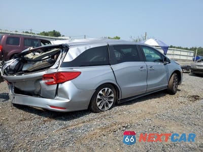 Trzecie zdjęcie samochodu z tyłu: 2021 HONDA ODYSSEY EXL VIN:5FNRL6H75MB021856 - miniatura