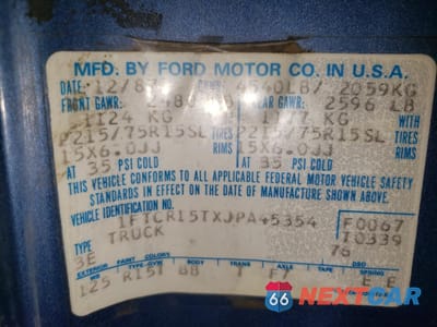 Zdjęcie 12 z 14 samochodu: 1988 FORD RANGER SUPER CAB VIN:1FTCR15TXJPA45354 - miniatura