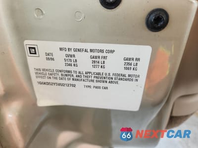 Zdjęcie 12 z 12 samochodu: 1997 CADILLAC DEVILLE VIN:1G6KD52Y5VU212702 - miniatura