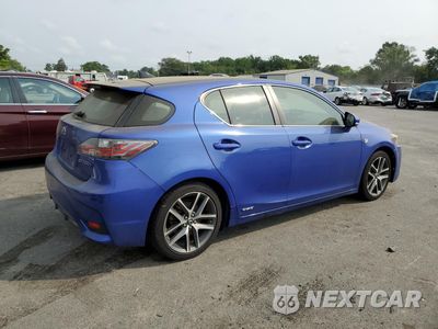 Trzecie zdjęcie samochodu z tyłu: 2014 LEXUS CT 200 VIN:JTHKD5BH8E2175992 - miniatura
