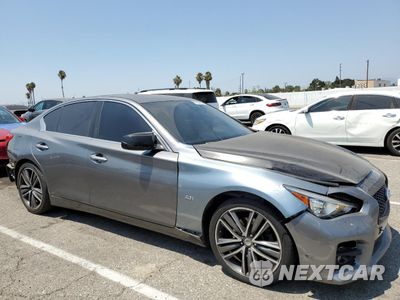 Czwarte zdjęcie samochodu z boku: 2014 INFINITI Q50 BASE VIN:JN1BV7AP0EM688339 - miniatura