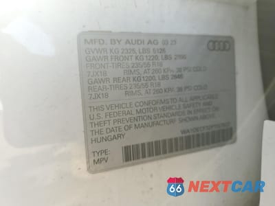Zdjęcie 13 z 13 samochodu: 2023 AUDI Q3 PREMIUM S LINE 45 VIN:WA1DECF32P1107622 - miniatura