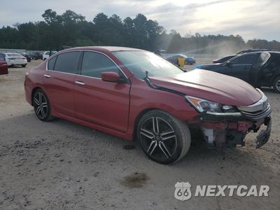 Czwarte zdjęcie samochodu z boku: 2017 HONDA ACCORD SPORT VIN:1HGCR2F54HA254528 - miniatura