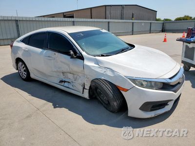 Czwarte zdjęcie samochodu z boku: 2017 HONDA CIVIC LX VIN:19XFC2F5XHE077462 - miniatura