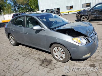 Czwarte zdjęcie samochodu z boku: 2010 HYUNDAI ELANTRA BLUE VIN:KMHDU4AD5AU838819 - miniatura