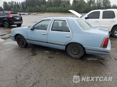 Drugie zdjęcie samochodu z przodu: 1986 MERCURY TOPAZ GS VIN:1MEBP75X1GK600848 - miniatura