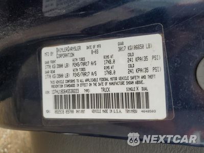Zdjęcie 12 z 14 samochodu: 2004 DODGE RAM 1500 ST VIN:1D7HU18D64S538223 - miniatura