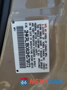 Zdjęcie 13 z 13 samochodu: 2002 HONDA ODYSSEY EXL VIN:2HKRL18082H579172 - miniatura
