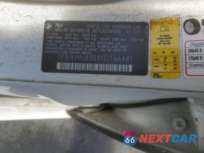 Zdjęcie 12 z 12 samochodu: 2007 BMW 750 VIN:WBAHN83537DT66481 - miniatura