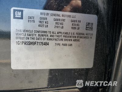 Zdjęcie 12 z 14 samochodu: 2015 CHEVROLET CRUZE LS VIN:1G1PA5SH9F7176484 - miniatura