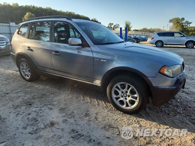 Czwarte zdjęcie samochodu z boku: 2004 BMW X3 2.5I VIN:WBXPA73434WC35617 - miniatura