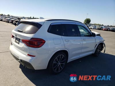 Trzecie zdjęcie samochodu z tyłu: 2021 BMW X3 XDRIVE30E VIN:5UXTS1C02M9D96766 - miniatura