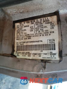 Zdjęcie 12 z 12 samochodu: 1991 FORD F150 VIN:1FTDF15YXMNB06274 - miniatura